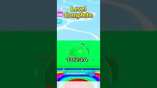 EPIC 1024A GREEN BALL Gameplay 🤯 | Ball Run 2048 Short #ballgameshub #cutiepie22yt