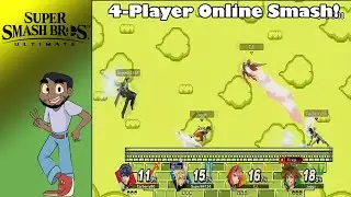 Super Smash Bros Ultimate 4-Player Online #4 - Hurt each other?...yes!