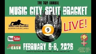 FINAL 32 - 2026 Music City Split Bracket Feature Table -LIVE from JOB Billiard Club in Nashville TN!