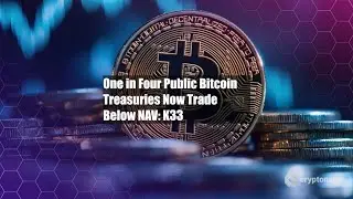 One in Four Public Bitcoin Treasuries Now Trade Below NAV: K33