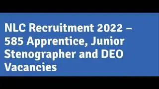 NLC Recruitment 2022 details in Tamil more than 500 vacancies for B. E and diploma students