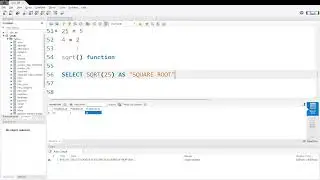 35. SQL SQRT (Square Root) Function Explained in Tamil, NUMBER & Arithmetic Functions, in Tamil