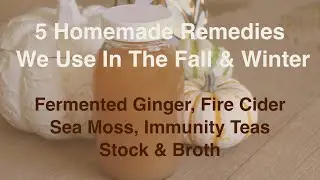 5 Homemade Remedies We Use In The Fall & Winter  | Pantry & Fridge Staple