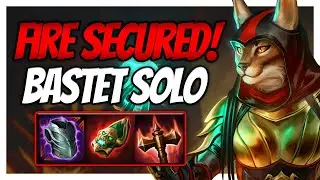 DOING THIS FIRE IN MY FACE WAS NOT THE PLAY! Smite Bastet  solo gameplay #smite #Bastet