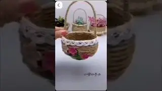 Beautiful bucket 🪣 basket 🧺 from disposable cups #viralvideo #shortsviral