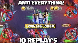 10 REPLAYS! After Update New Th18 War Base + Th18 LEGEND Base🔥Th18 Anti Everything Base coc