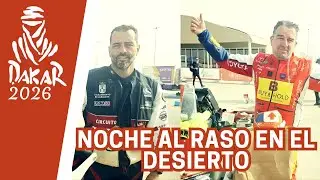 Noche en el desierto del Dakar 🏜️🔥 Dormir en dunas para llegar a meta | Fernando y Juancar 💪🏍️