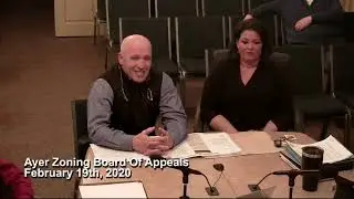 Ayer Zoning Board Of Appeals Meeting: February 19, 2020