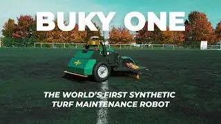 Buky One - The autonomous maintenance robot for synthetic turf fields