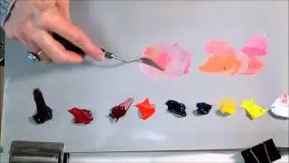 Colour Theory & Mixing -  Pink and Peach