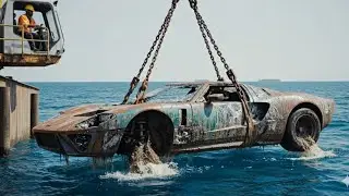 ASMR Car Restoration Ford GT40 Abandoned in Lake Recovered To Like New