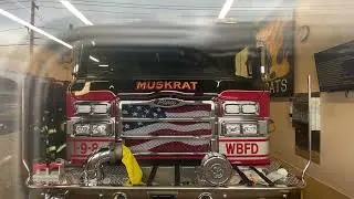 Short Compilation of Red & Black Pierce Velocity Fire Trucks inside the bays From 2024