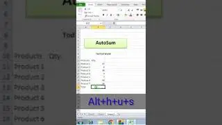 #excelsum #exceltricks #autosum