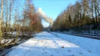 Wagen&uuml;berf&uuml;hrung mit 52 8079-7 am 5.3.2013 (HD)