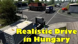 Realistic Drive in Hungary (Kecskem&eacute;t to Debrecen) | 2K-ETS2 1.43 Gameplay-Xbox Controller