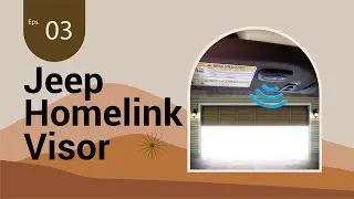 HomeLink Visor - 2018-23 Jeep Wrangler JL Sport to Rubicon - THE BUILD Ep. 3 by Infotainment.com