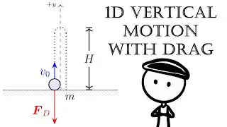 1D Vertical Motion with Linear Drag