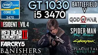 GT 1030 + I5 3470 & 16GB Ram - Test In 10 Games