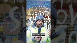 How to paint shopfront window art in 4 easy steps! 🎨🤯 #windowpainting