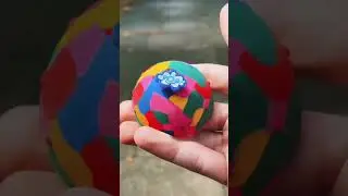 Hip Hop Jump Half Side Bouncing Ball Anti Stress Fidget Toys For Kids Indoor Outdoor Fun Camouflage