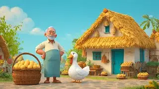 गरीब आदमी और बत्तख | Poor man and duck  2025 cartoon story