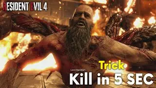 Resident Evil 4 | Kill Father Bitores M&eacute;ndez in 5 Second Trick | (Hardcore)