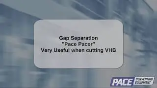 Pace Converting Gap Seperation Demo