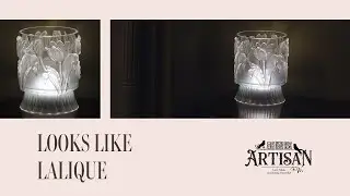 Матовое стекло в стиле Lalique, созданное с использованием смолы и форм IOD.
