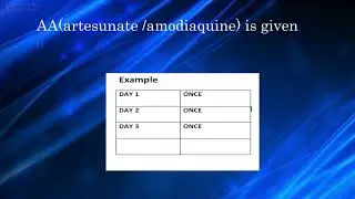 MALARIA DRUG COARTEM CALCULATION