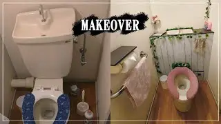 [Life in Japan] Bathroom Makeover under 10 dollars. トイレDIY