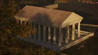 Cetatea dacică Sarmizegetusa Regia Terasa a X a animatie