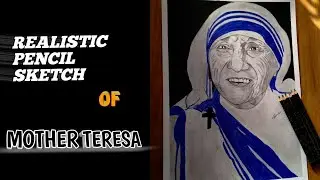 MOTHER TERESA DRAWING | Fazal Shaikh Arts