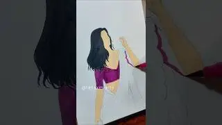 Magic in Purple💜😍 #art #shorts #painting #rajlaxmiarts #trending