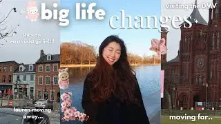 huge life changes: moving to the east coast? 💌☁️🥹 a week of traveling with family & saying goodbye 🥲