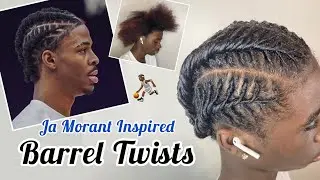 Faux Loc Barrel Twists | Ja Morant Inspired | Protective Styles for Teen Boys & Men