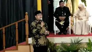 Sambutan perwakilan keluarga kedua Mempelai