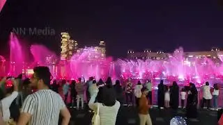 Atlantis, Palm Jumeirah, Dubai,  Super Fountain Show, Arabic Music 🎶 🎵 👌🏽  02 Dec 2022