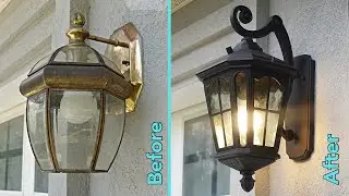 DIY Install Outdoor Home Light Fixture // Dask to Dawn Built In