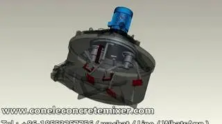 The 3D animation of CMP planetary concrete mixer