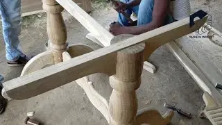 Dining table tutorial ful video. Make in wood.