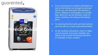 5 Things To Check Before Buying Second Hand Washing Machine | Shop.Guarented