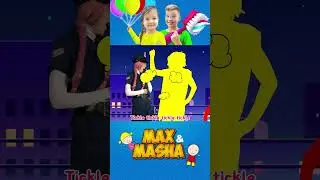 Uh Oh! Tickle Police Is Here | Tickle Girl Song | Max and Masha songs for kids #shorts #kidssongs