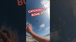 Catching a BOMB on the beach 🏈 #pov #catch #football
