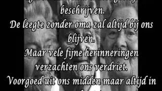Afscheid oma Wijnnobel