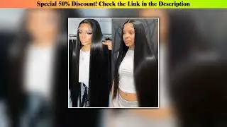 First Look 36 38 Inch 13x6 HD Transparent Bone Straight Lace Frontal Wigs 5x5 Glueless Wear and Go&bull;