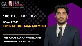 BSAA 22043 Operations Management  - 18C EX  2026.01.18 @sabcampus