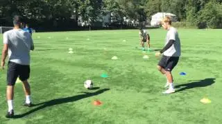 Cognitive Soccer Passing Exercise Using Overloads & Cueing
