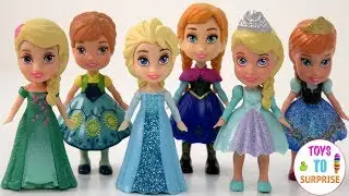 Anna and Elsa Frozen My First Disney Princess Mini Toddler dolls | ToystoSurprise
