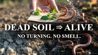 The Cardboard Mint Stack That Brings Dead Soil Back to Life (No Turning, No Smell) #soilmicrobes