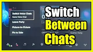 How to Switch Between Party & Game Chat FAST on PS5 Console (2 Options)